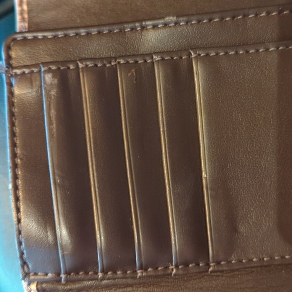 Coach Brown Leather Wallet with Silver Buckle - Picture 7 of 12